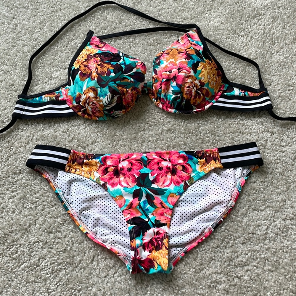 Floral Body Glove Bikini Set D/Large
